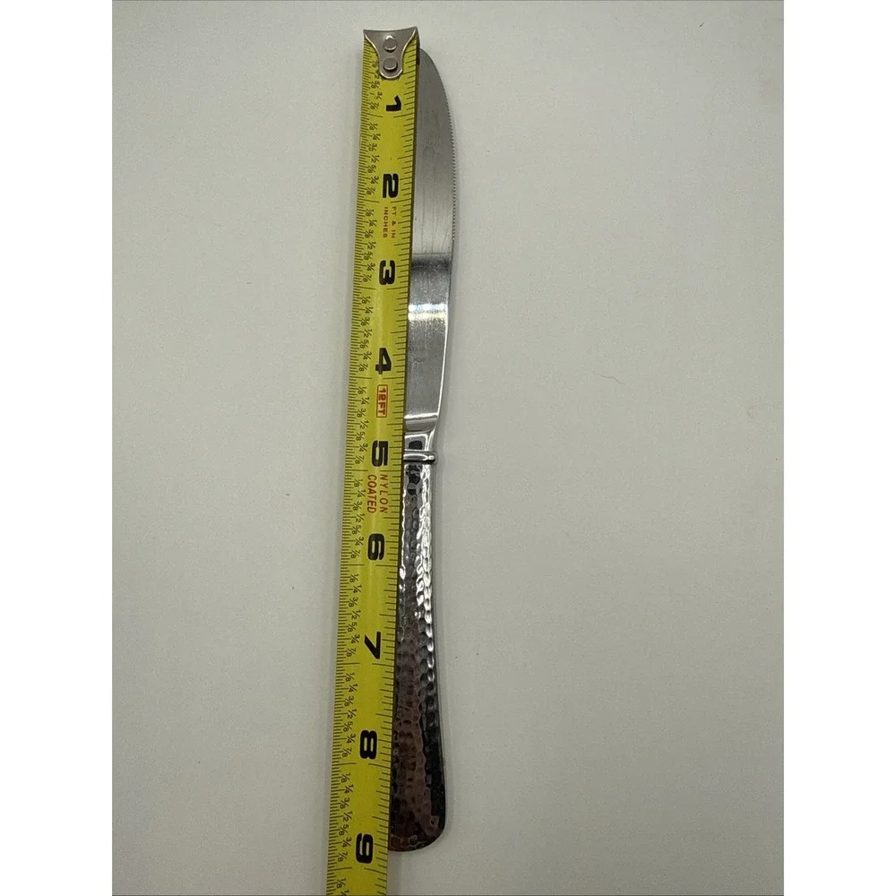 1 Reed & Barton Hammered 18/8 Stainless Steel Dinner‎ Knife Korea Flatware